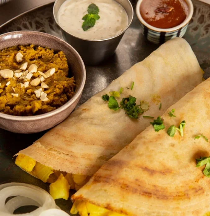 delicious-indian-dosa-arrangement